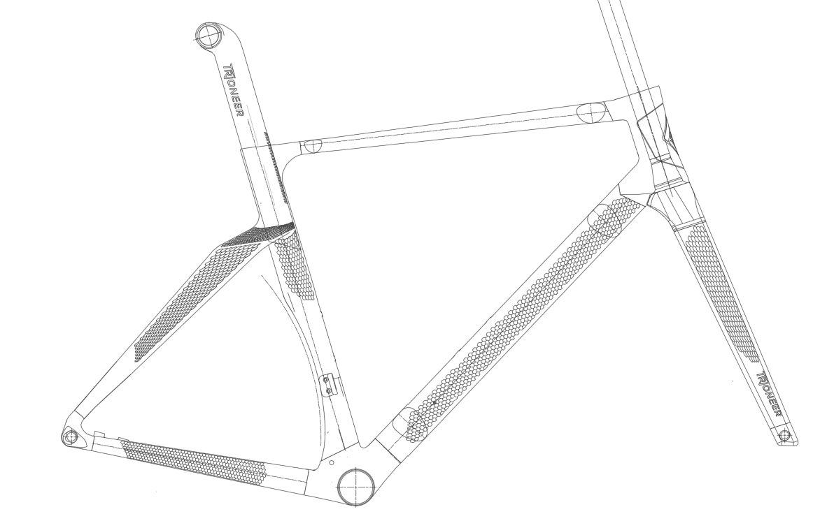 3D-printed titanium lattice structure, seat cluster
